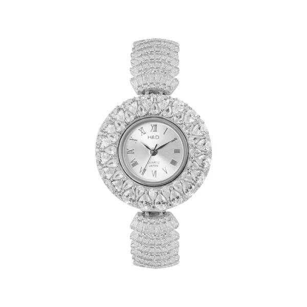 ساعت مچی عقربه ای نقره زنانه مدل عروس کد 0169