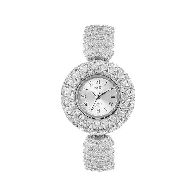 ساعت مچی عقربه ای نقره زنانه مدل عروس کد 0169