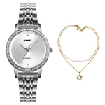 ساعت مچی عقربه ای زنانه اسکمی مدل 1311SI به همراه دستبند