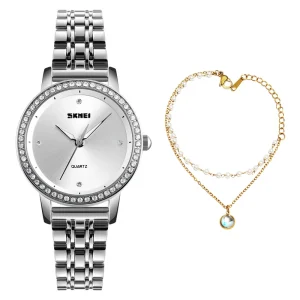 ساعت مچی عقربه ای زنانه اسکمی مدل 1311SI به همراه دستبند