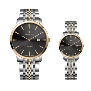 ست ساعت مچی عقربه ای زنانه و مردانه سوئیس آرت مدل 93837373