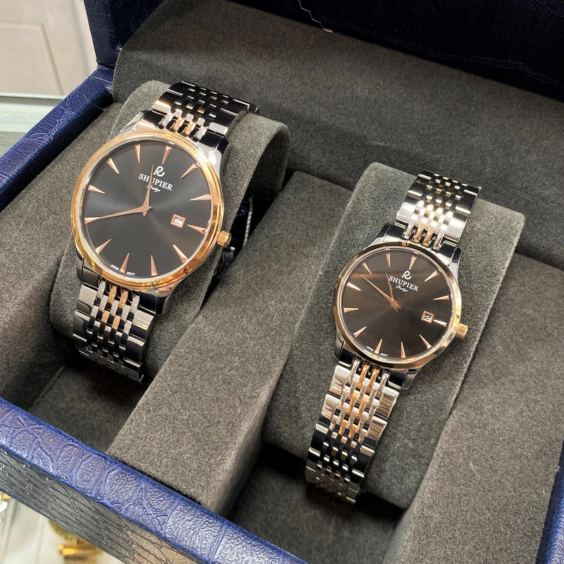 ست ساعت مچی عقربه ای زنانه و مردانه شوپیر مدل GL172A012