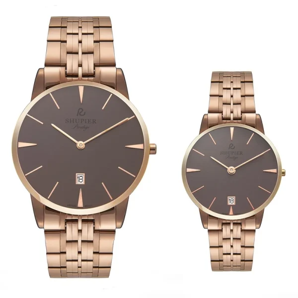 ست ساعت مچی عقربه ای زنانه و مردانه شوپیر مدل GL174A015