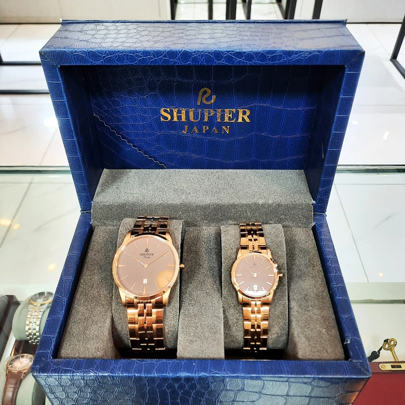 ست ساعت مچی عقربه ای زنانه و مردانه شوپیر مدل GL174A015